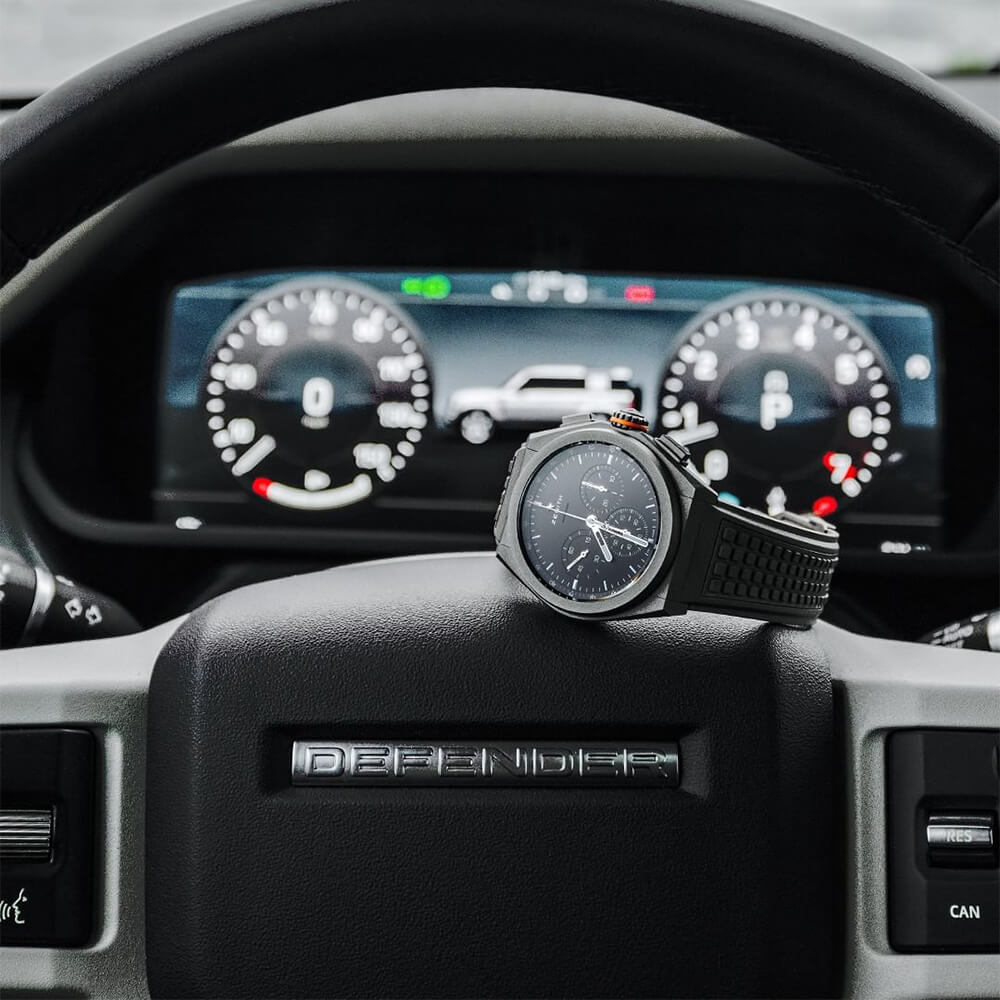 ZENITH DEFY 21 44mm Land Rover Limited Edition Rubber Strap Watch - Berry's Jewellers