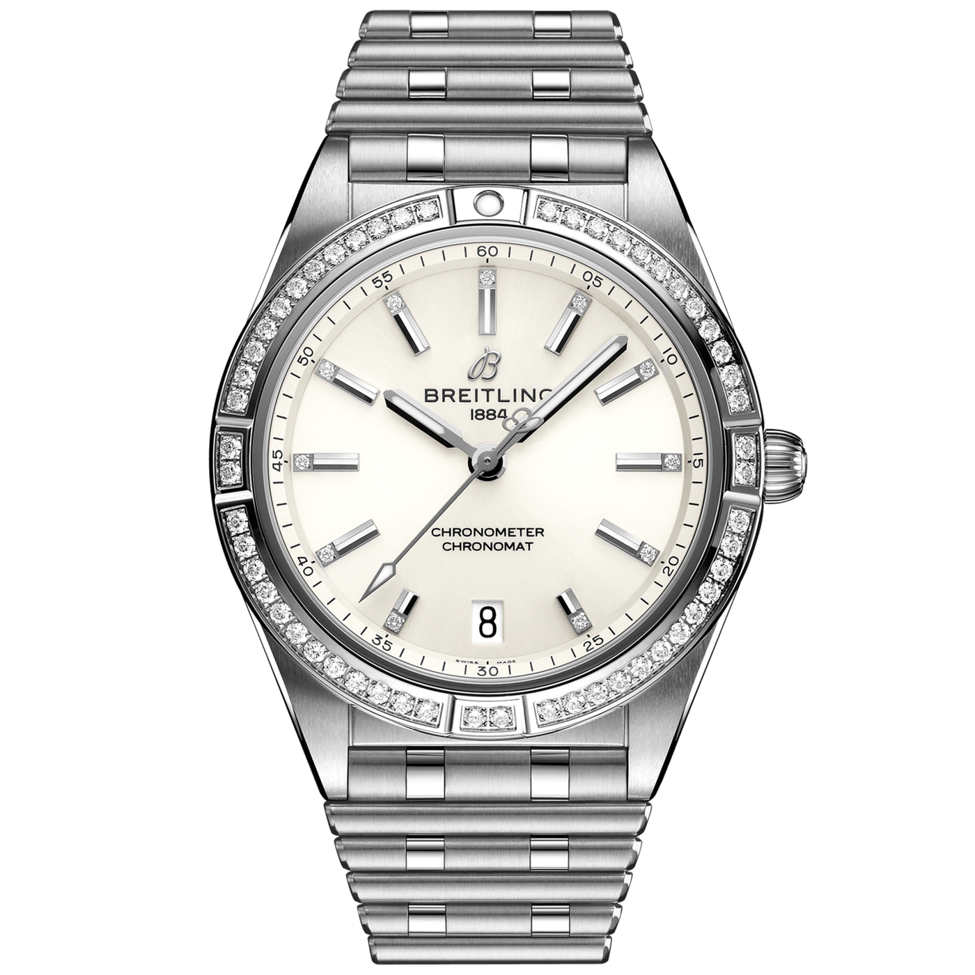 Chronomat 36mm Diamond Dial & Bezel Ladies Bracelet Watch
