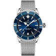 Breitling Superocean Heritage 36mm Blue Dial Bracelet Watch - Berry's Jewellers