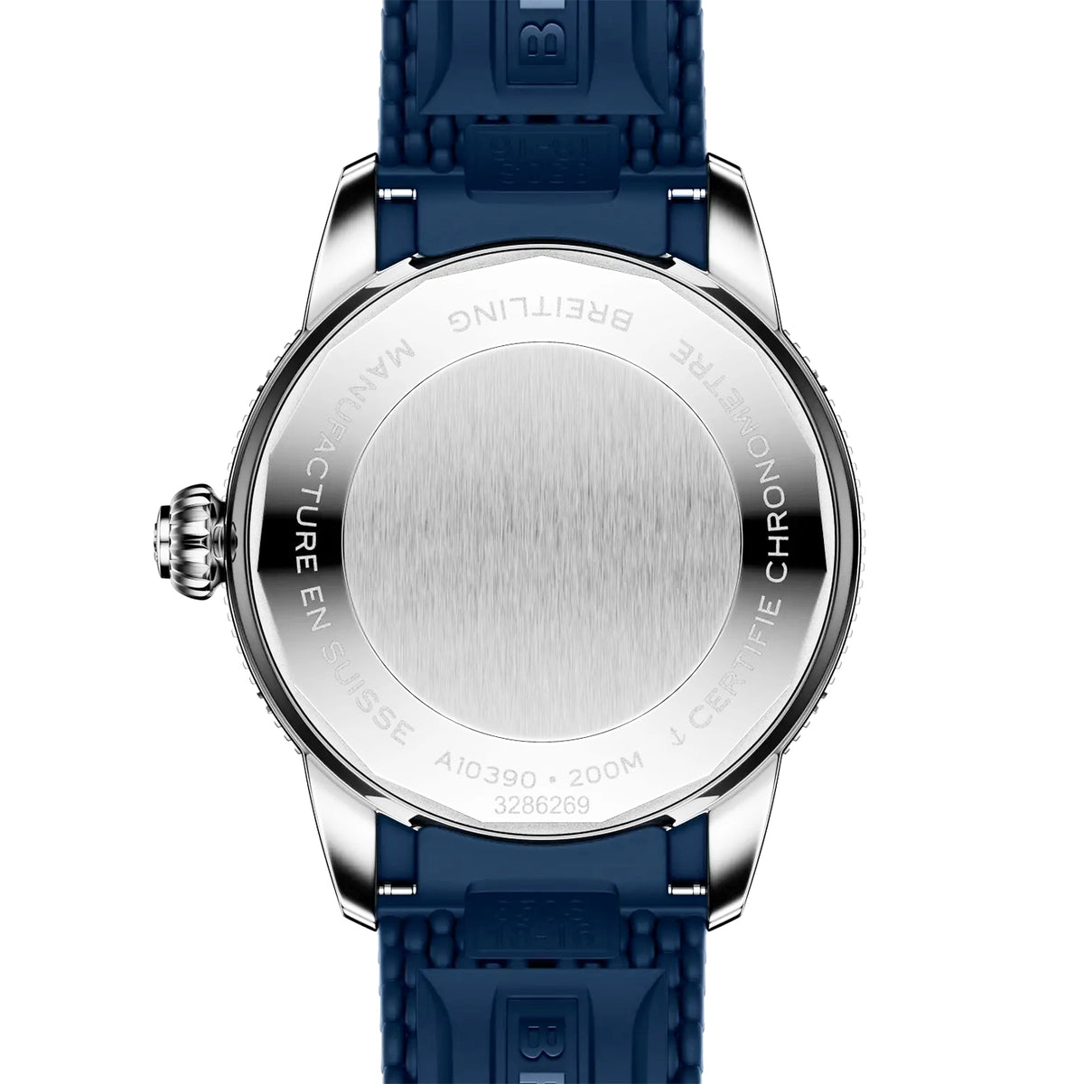 Breitling Superocean Heritage 36mm Blue Dial Rubber Strap Watch - Berry's Jewellers