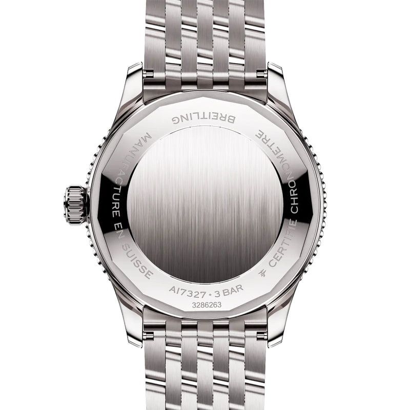 Breitling Navitimer 36mm Mother of Pearl Diamond Dial UK Exclusive Edition Watch - Berry's Jewellers