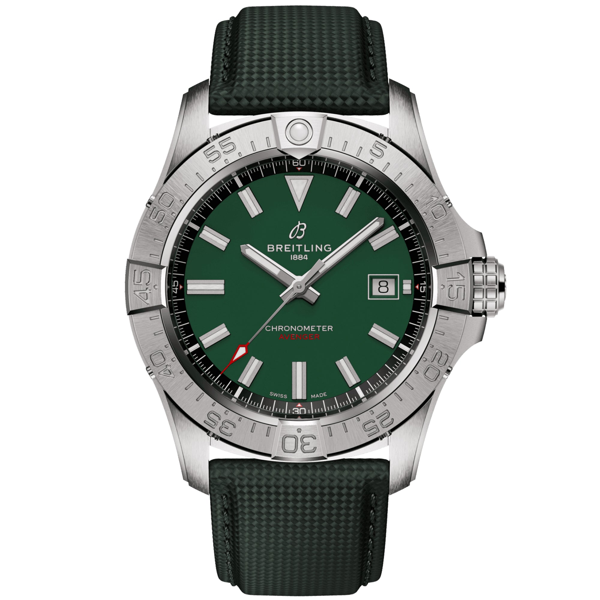 Avenger 42mm Green Dial Automatic Strap Watch