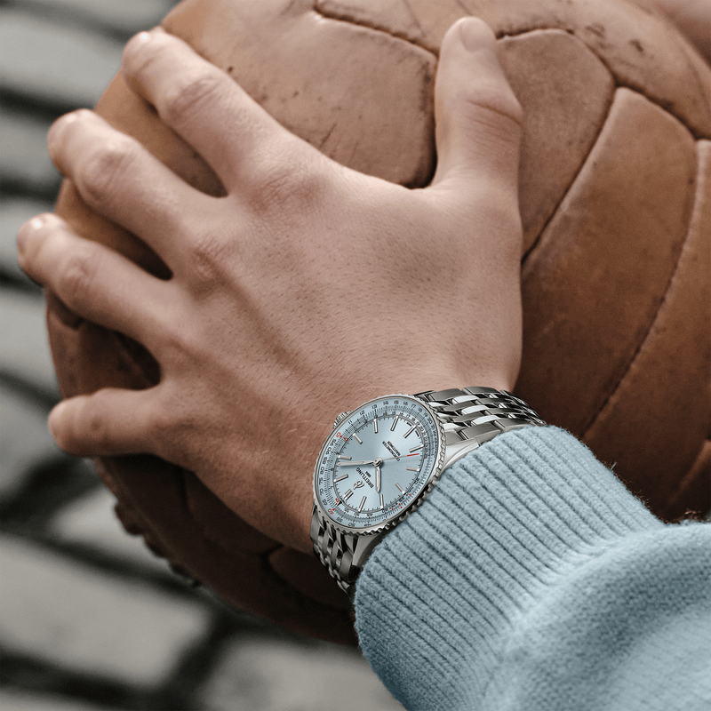 Breitling Navitimer 41mm Ice Blue Dial Mens Automatic Bracelet Watch - Berry's Jewellers