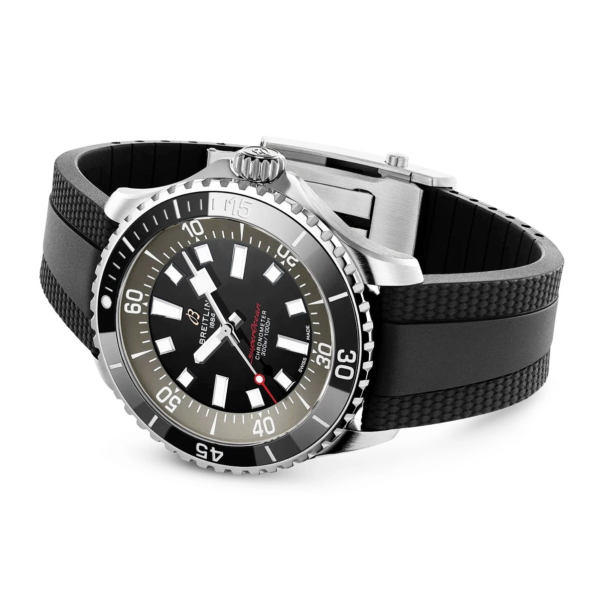 Breitling Superocean UK Edition 42mm Automatic Rubber Strap Watch - Berry's Jewellers