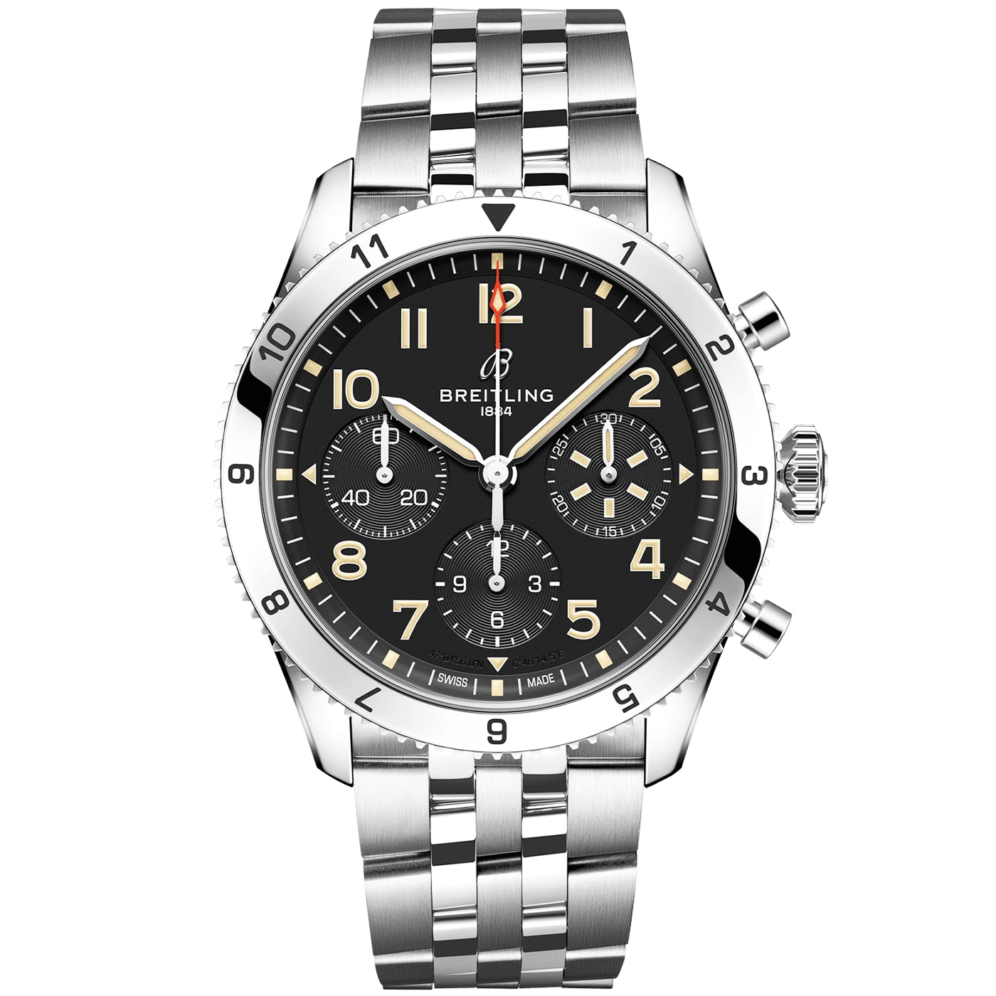 Classic AVI P-51 Mustang 42mm Chronograph Automatic Bracelet Watch