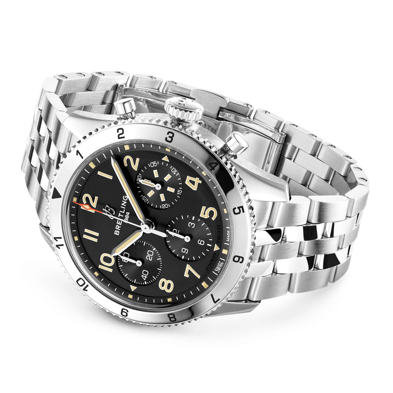 Classic AVI P-51 Mustang 42mm Chronograph Automatic Bracelet Watch