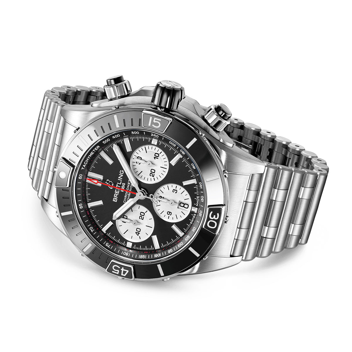 Super Chronomat 44mm Black Dial & Ceramic Bezel Men's Automatic Watch