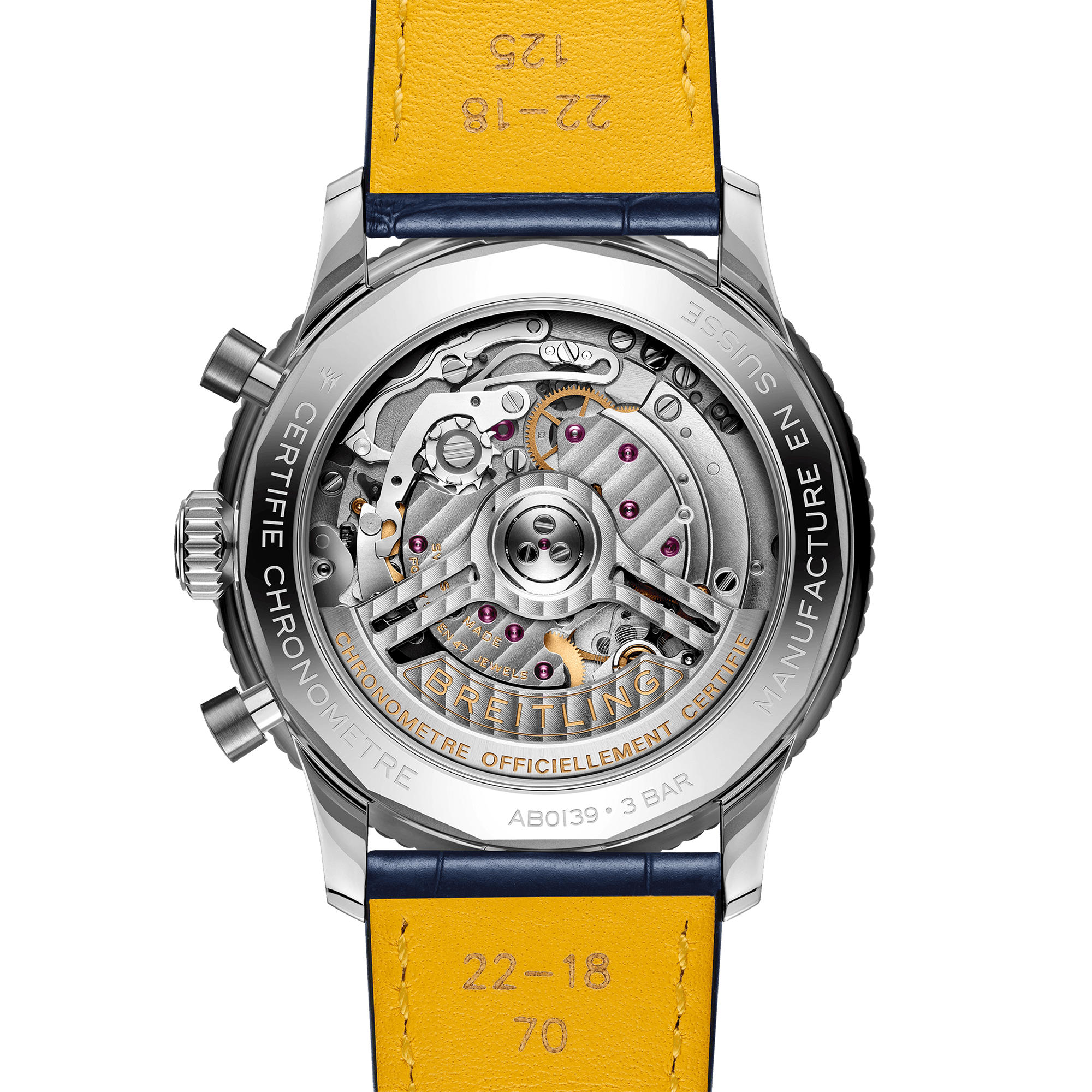 Navitimer Chronograph 41mm Blue Dial Diamond Bezel Watch