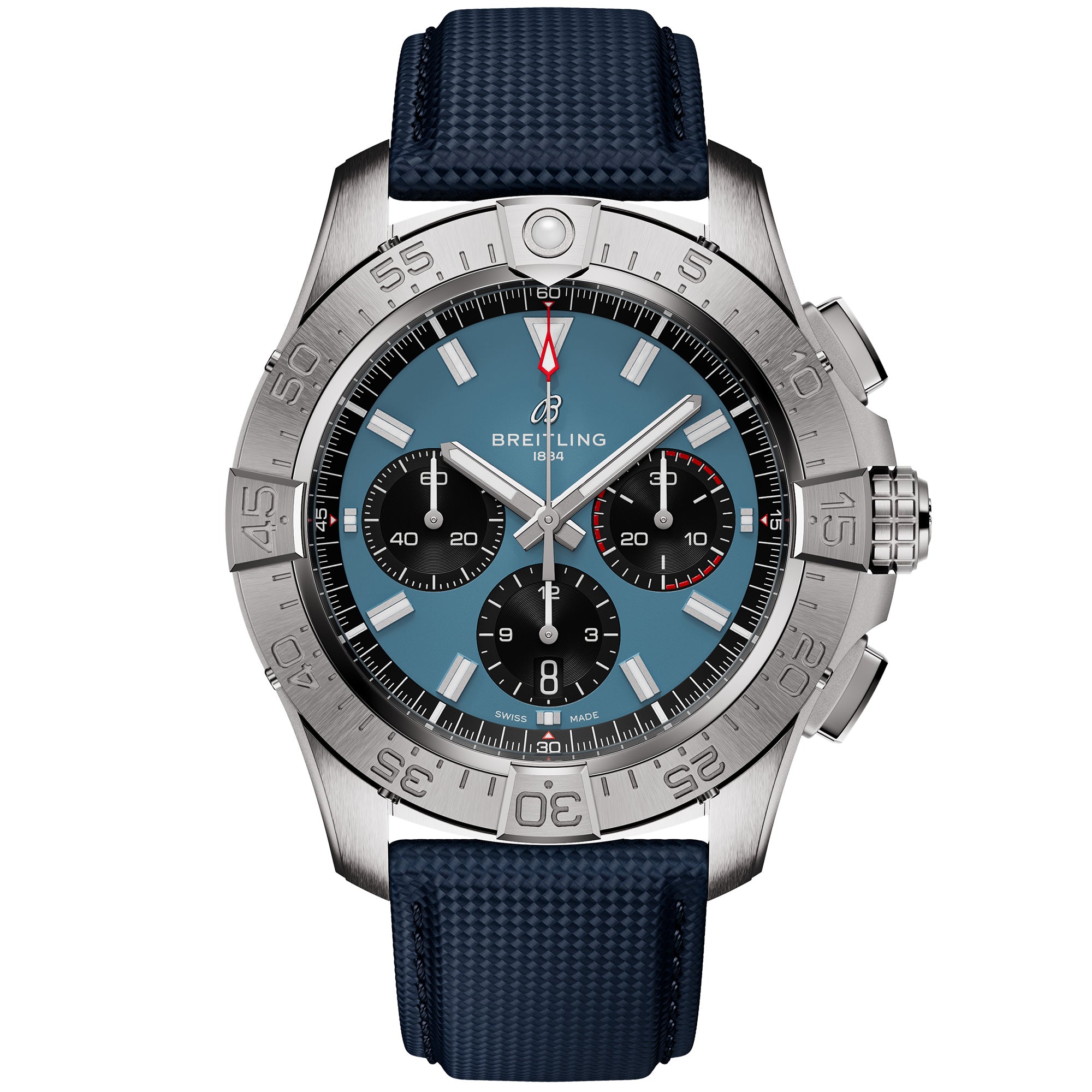 Avenger 44mm Blue Dial Automatic Chronograph Strap Watch
