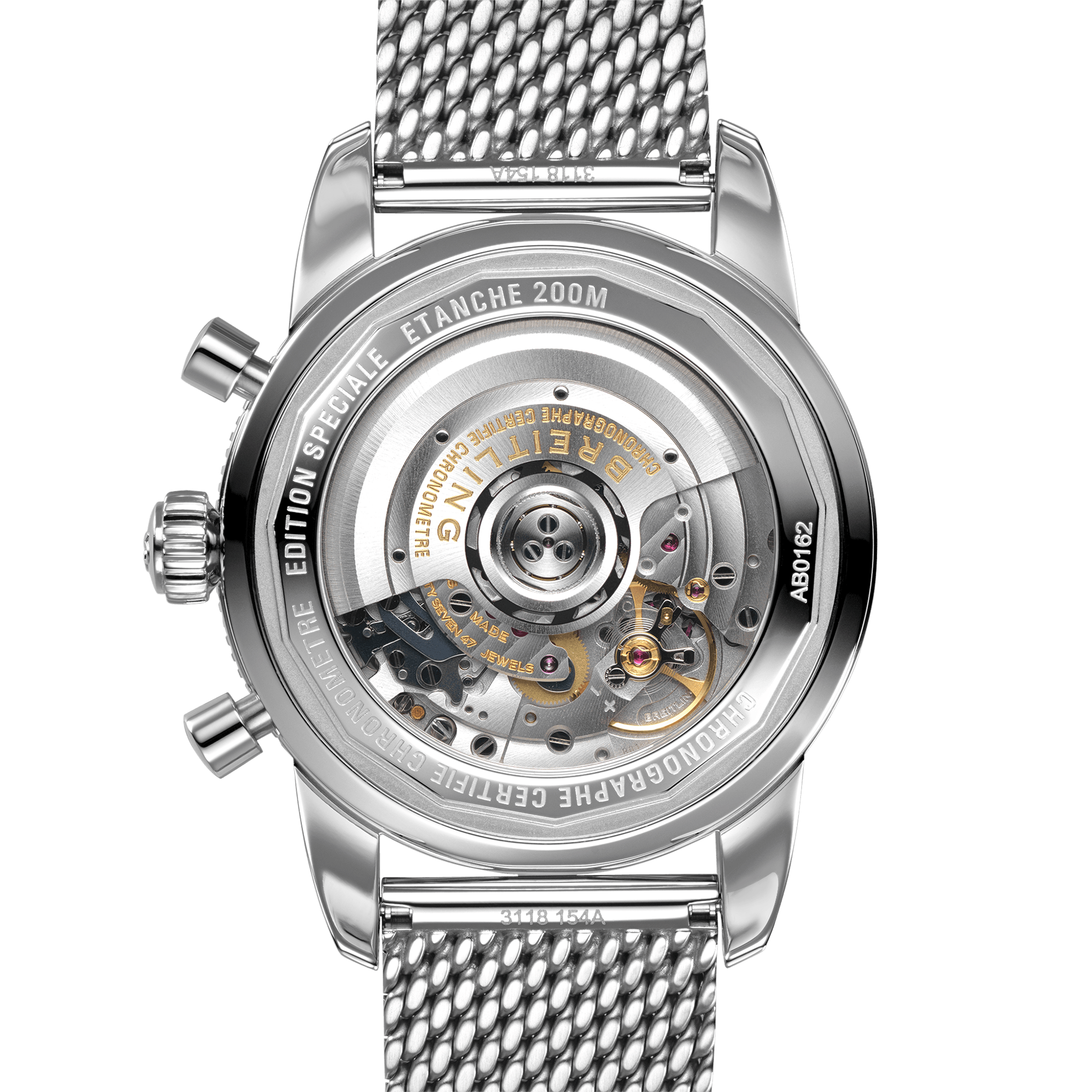 Superocean Heritage Chronograph 44mm Black Dial Bracelet Watch
