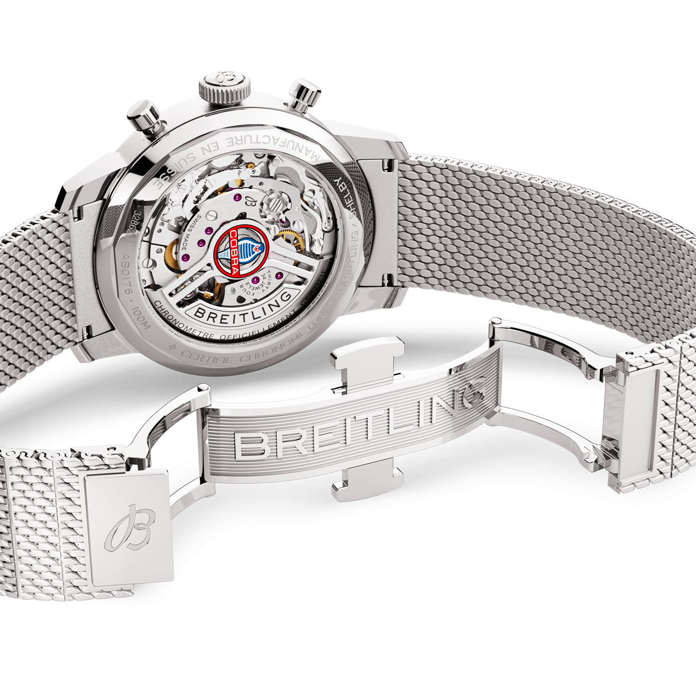 Top Time B01 Shelby Cobra 41mm Blue Dial Bracelet Watch