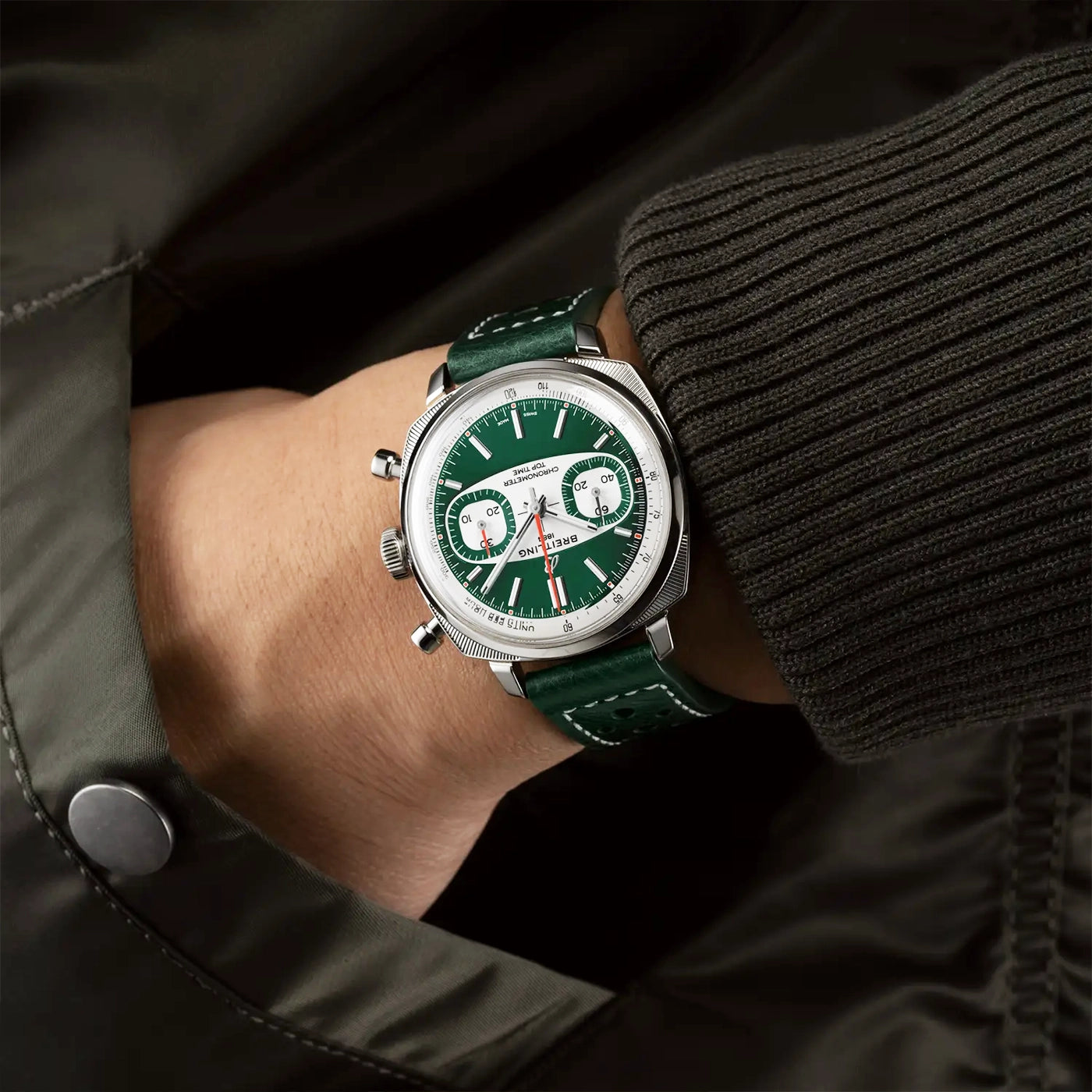Top Time B01 Racing 38mm Green Dial Limited Edition Watch