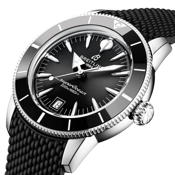 Breitling Superocean Heritage B31 40mm Black Dial Rubber Strap Watch - Berry's Jewellers