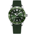 Breitling Superocean Heritage B31 40mm Green Dial Rubber Strap Watch - Berry's Jewellers