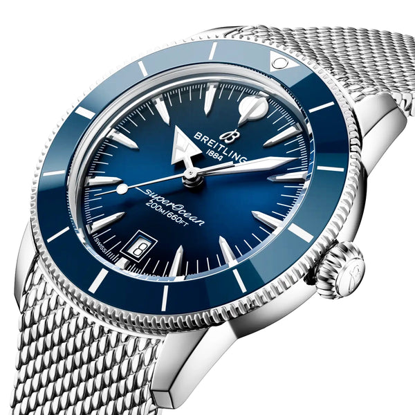 Breitling Superocean Heritage B31 42mm Blue Dial Bracelet Watch - Berry's Jewellers