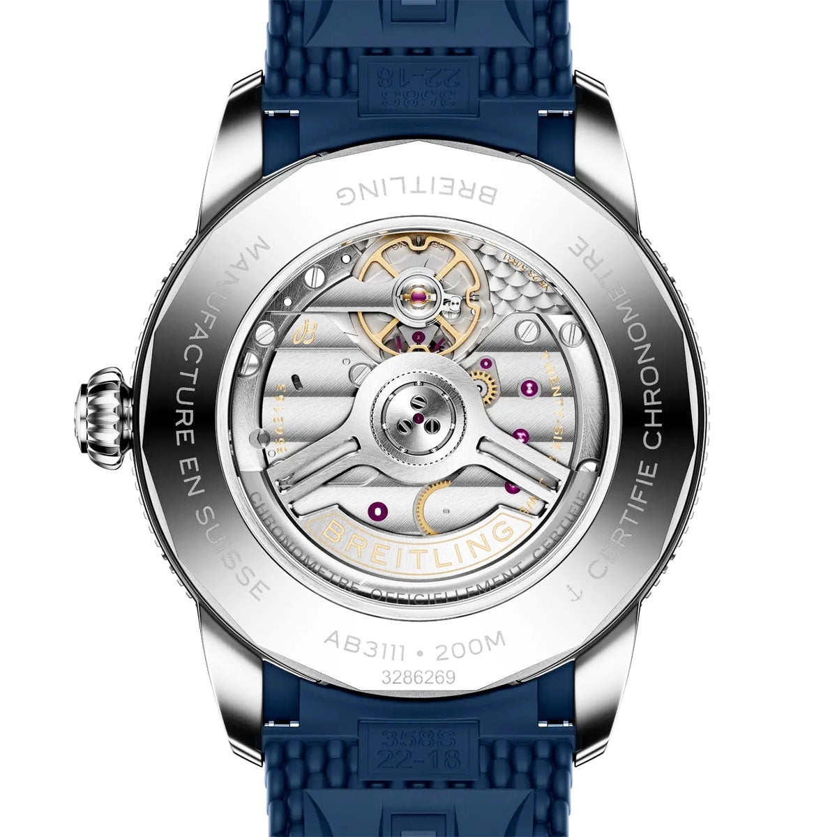 Breitling Superocean Heritage B31 42mm Blue Dial Rubber Strap Watch - Berry's Jewellers