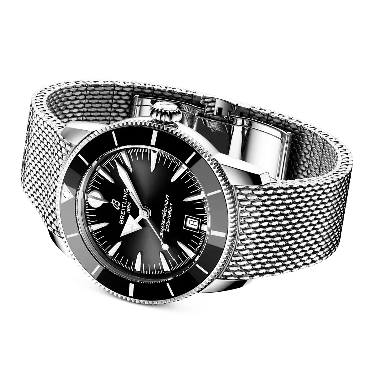 Breitling Superocean Heritage B31 42mm Black Dial Bracelet Watch - Berry's Jewellers