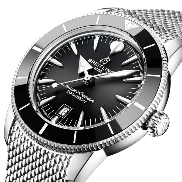 Breitling Superocean Heritage B31 44mm Black Dial Bracelet Watch - Berry's Jewellers