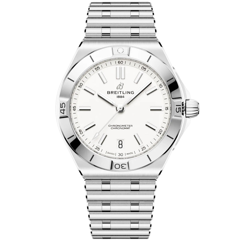 Breitling Chronomat B31 40mm Silver Dial Mens Automatic Bracelet Watch - Berry's Jewellers