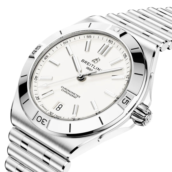 Breitling Chronomat B31 40mm Silver Dial Mens Automatic Bracelet Watch - Berry's Jewellers