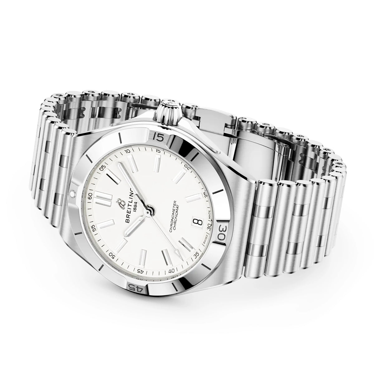 Breitling Chronomat B31 40mm Silver Dial Mens Automatic Bracelet Watch - Berry's Jewellers