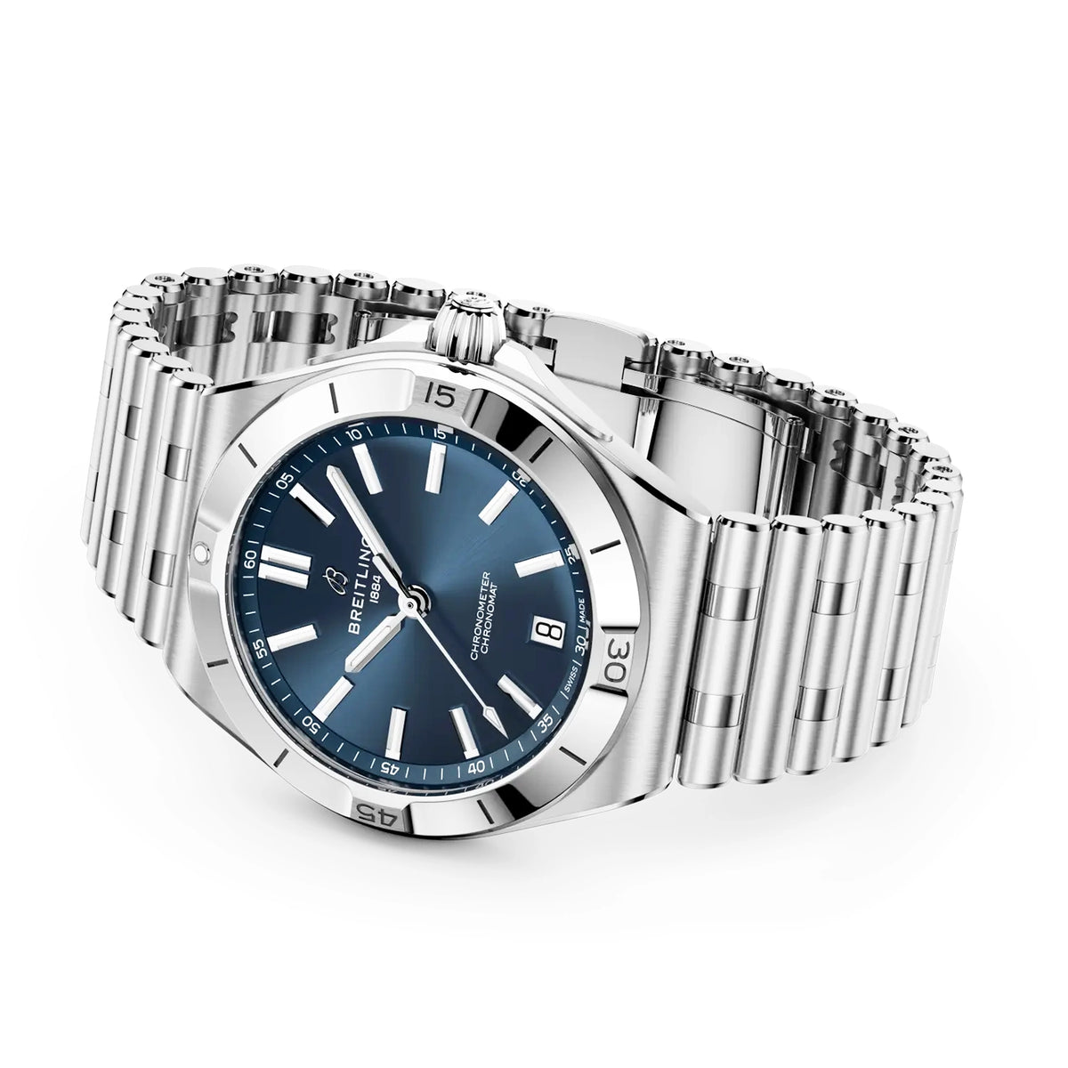 Breitling Chronomat B31 40mm Blue Dial Mens Automatic Bracelet Watch - Berry's Jewellers