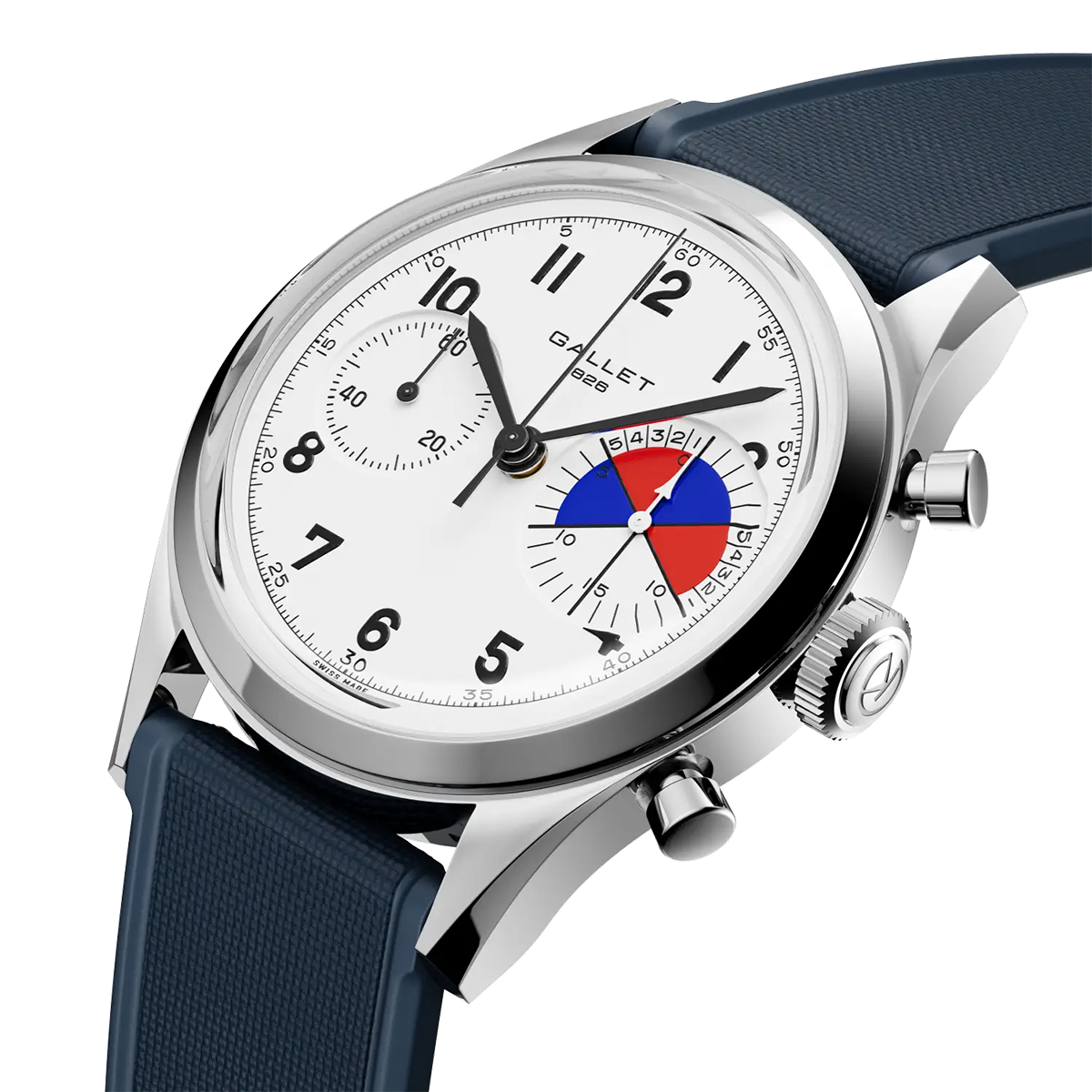 Tribute to Yachting Big Eye 38mm Blue Strap Manual Wind Watch