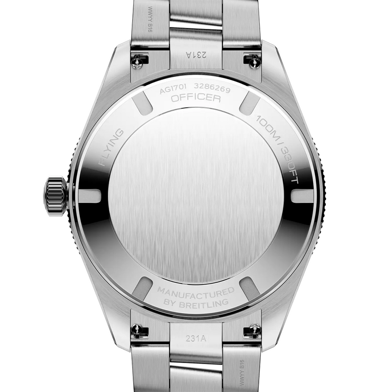 Flying Officer 40mm Blue Dial Steel Bracelet Automatic Watch