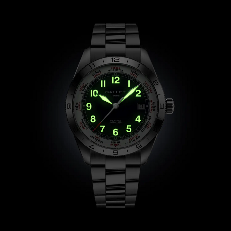 Flying Officer 40mm Blue Dial Steel Bracelet Automatic Watch
