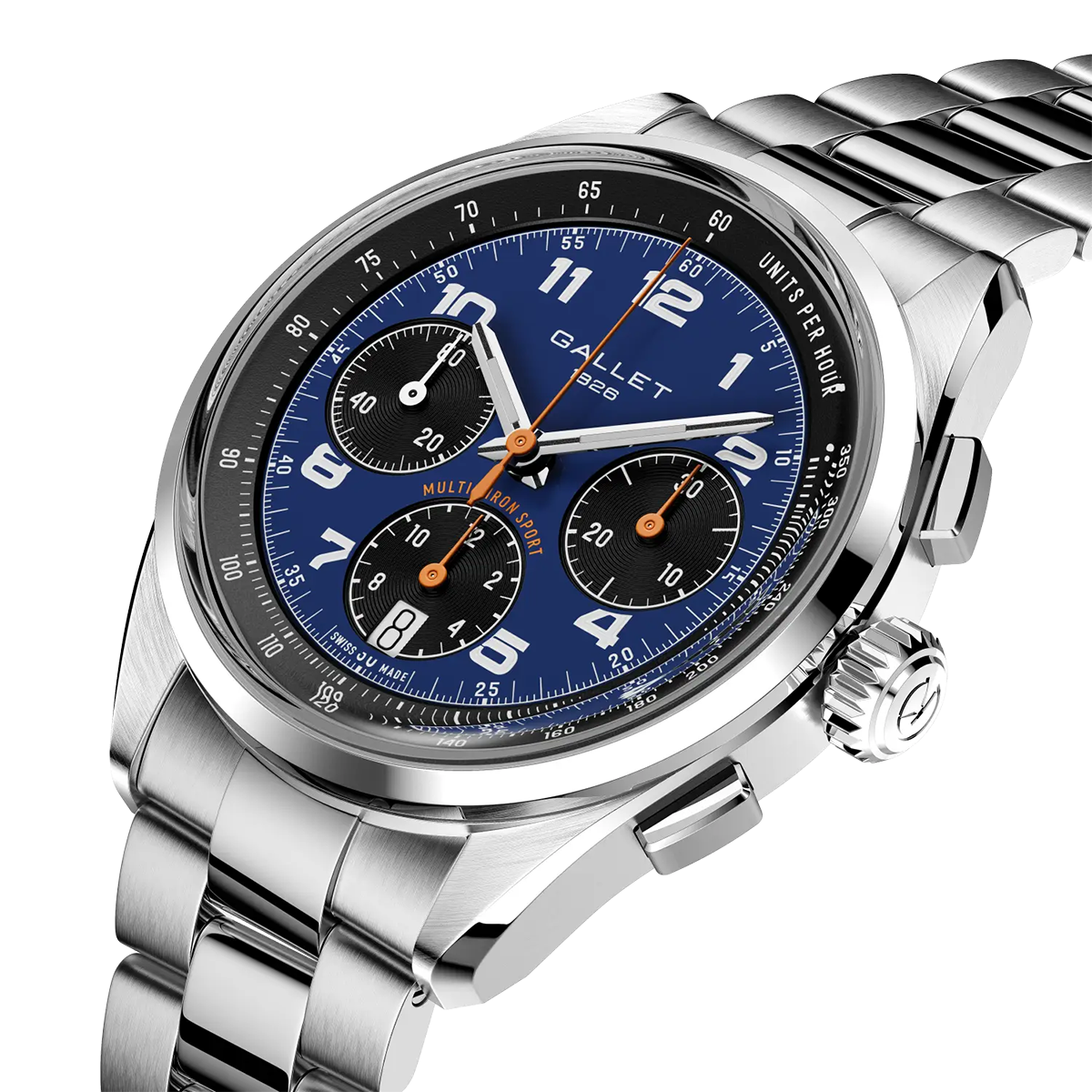Multichron Sport 41mm Blue Dial Steel Bracelet Automatic Watch