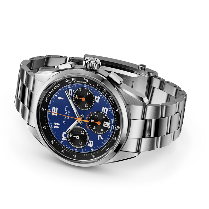 Multichron Sport 41mm Blue Dial Steel Bracelet Automatic Watch