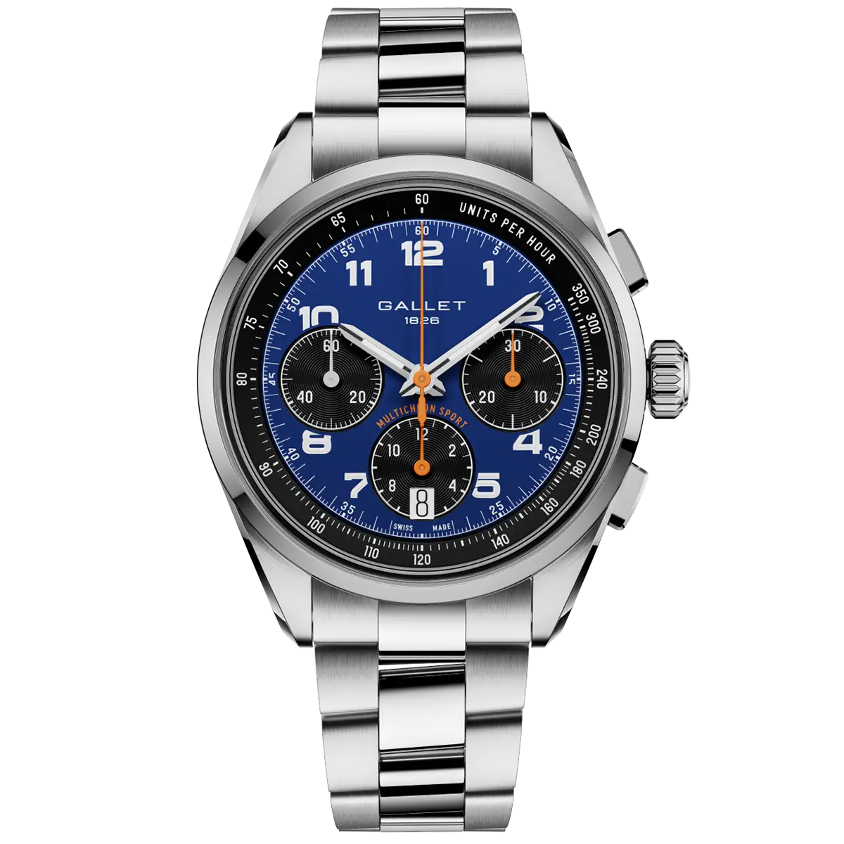 Multichron Sport 41mm Blue Dial Steel Bracelet Automatic Watch