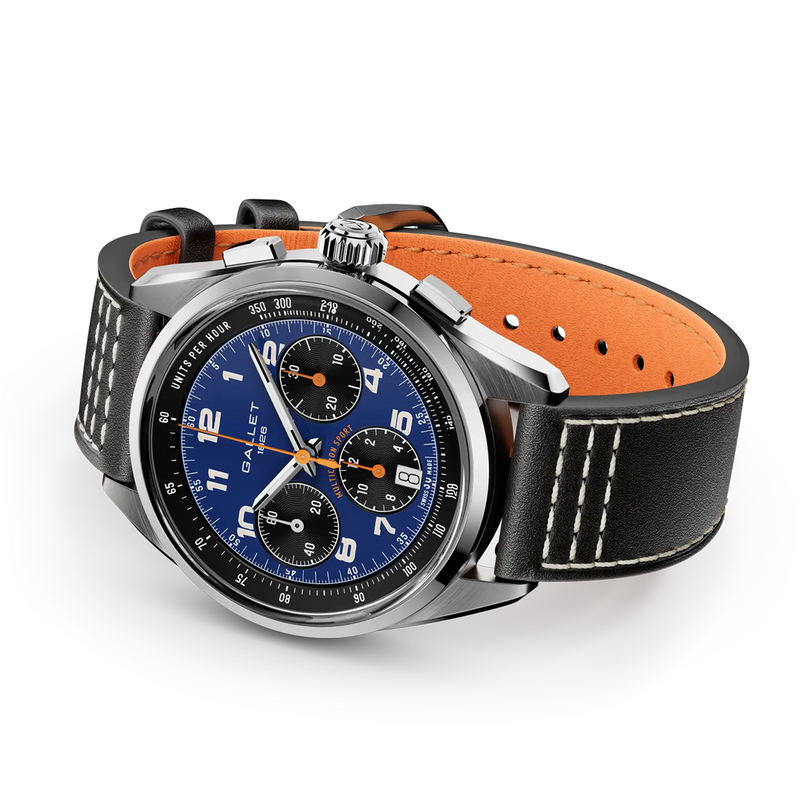 Multichron Sport 41mm Blue Dial Black Strap Automatic Watch