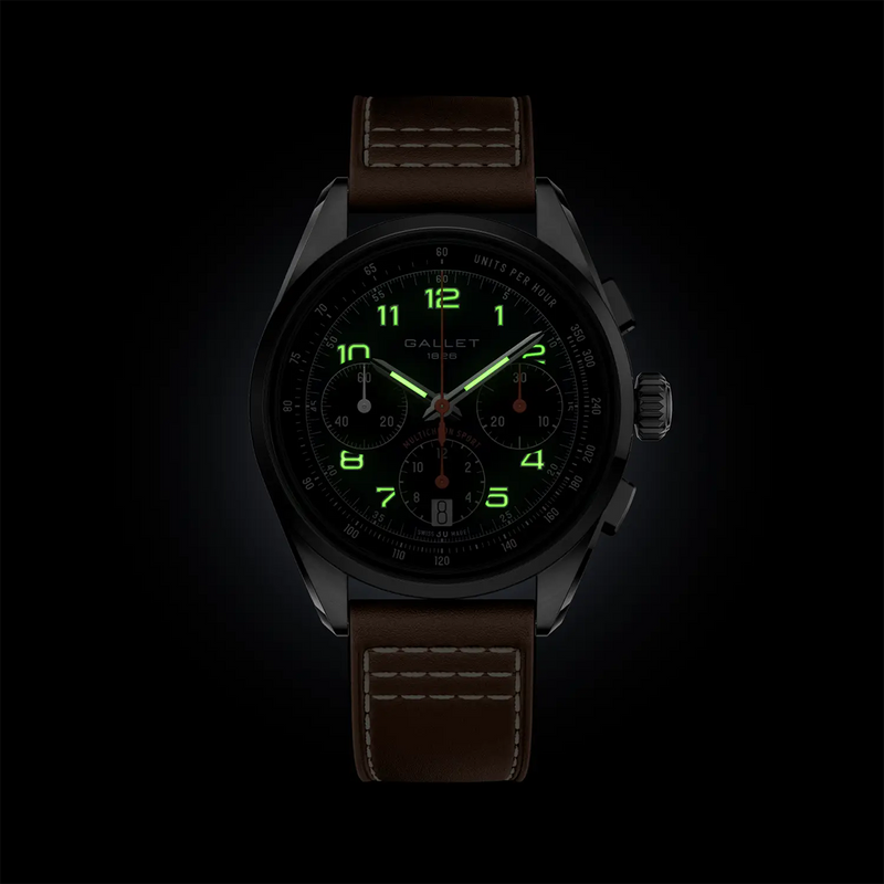 Multichron Sport 41mm Blue Dial Black Strap Automatic Watch