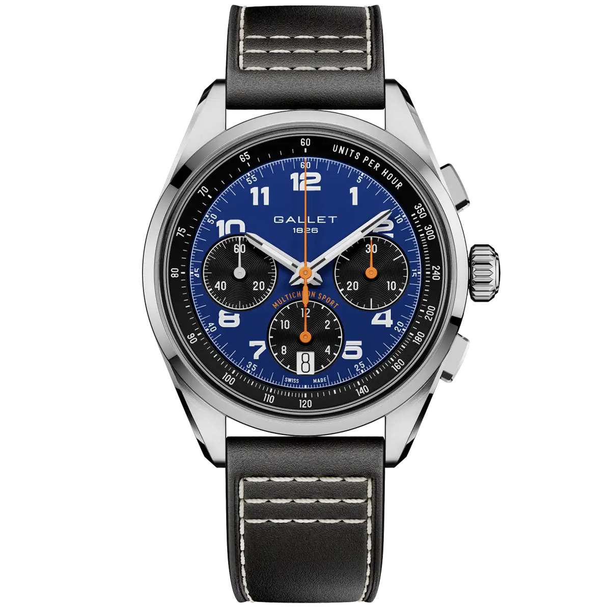 Multichron Sport 41mm Blue Dial Black Strap Automatic Watch