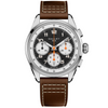 Multichron Sport 41mm Black Opaline Dial Brown Strap Automatic Watch