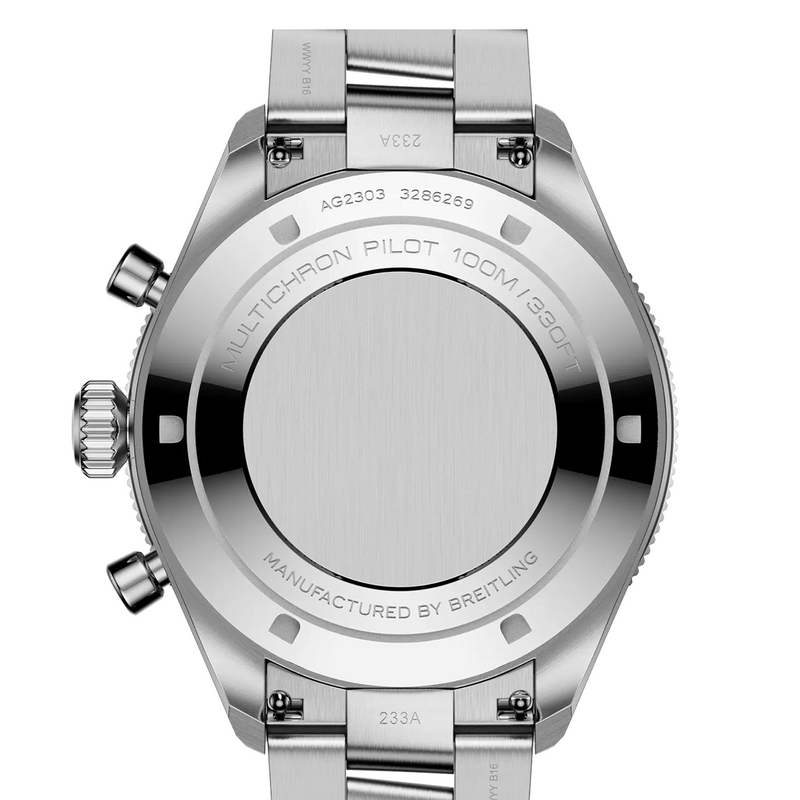 Multichron Pilot 42mm Steel Blue Dial Steel Bracelet Automatic Watch