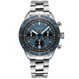 Gallet Multichron Pilot 42mm Steel Blue Dial Steel Bracelet Automatic Watch - Berry's Jewellers