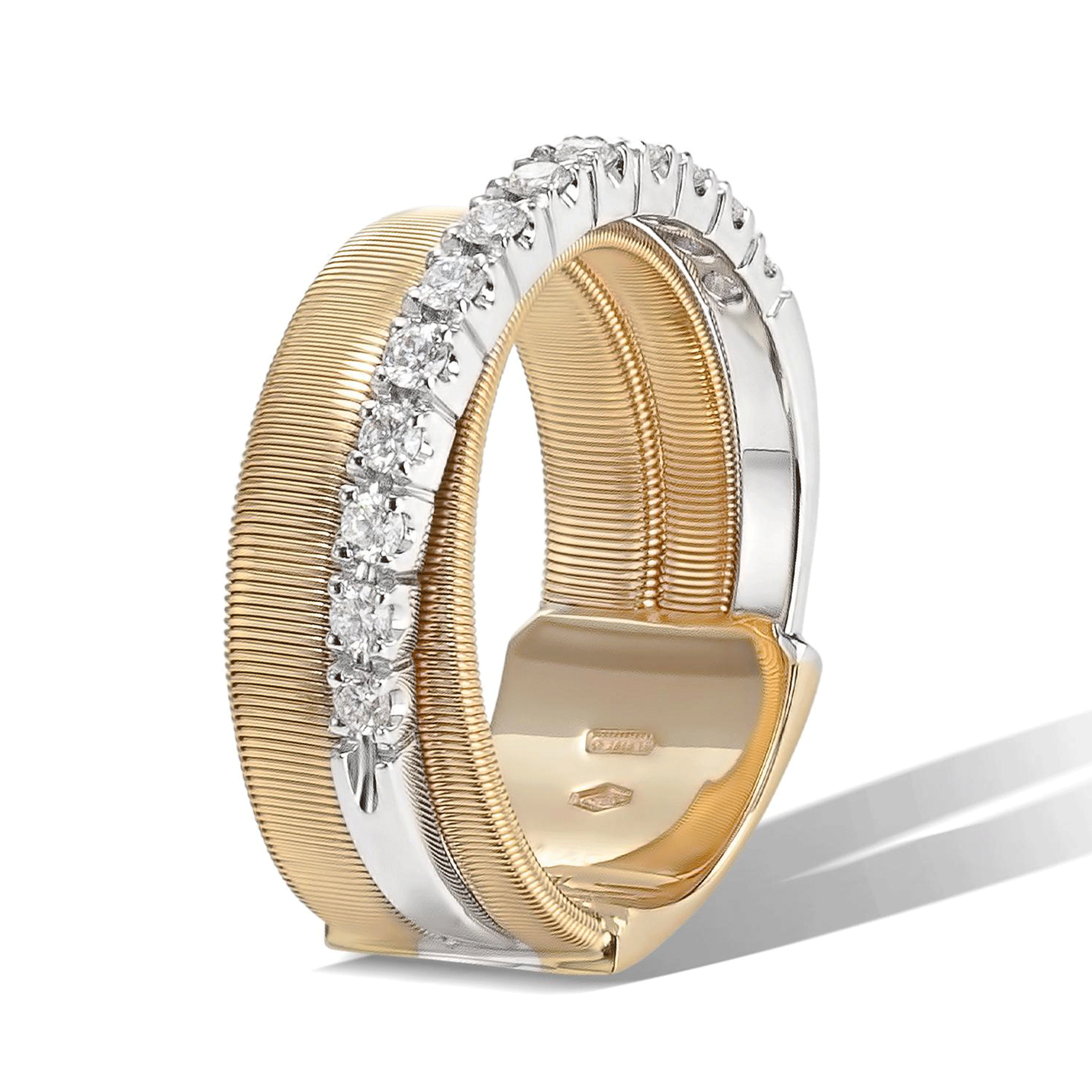 Masai 18ct Yellow Gold Diamond Set Ring