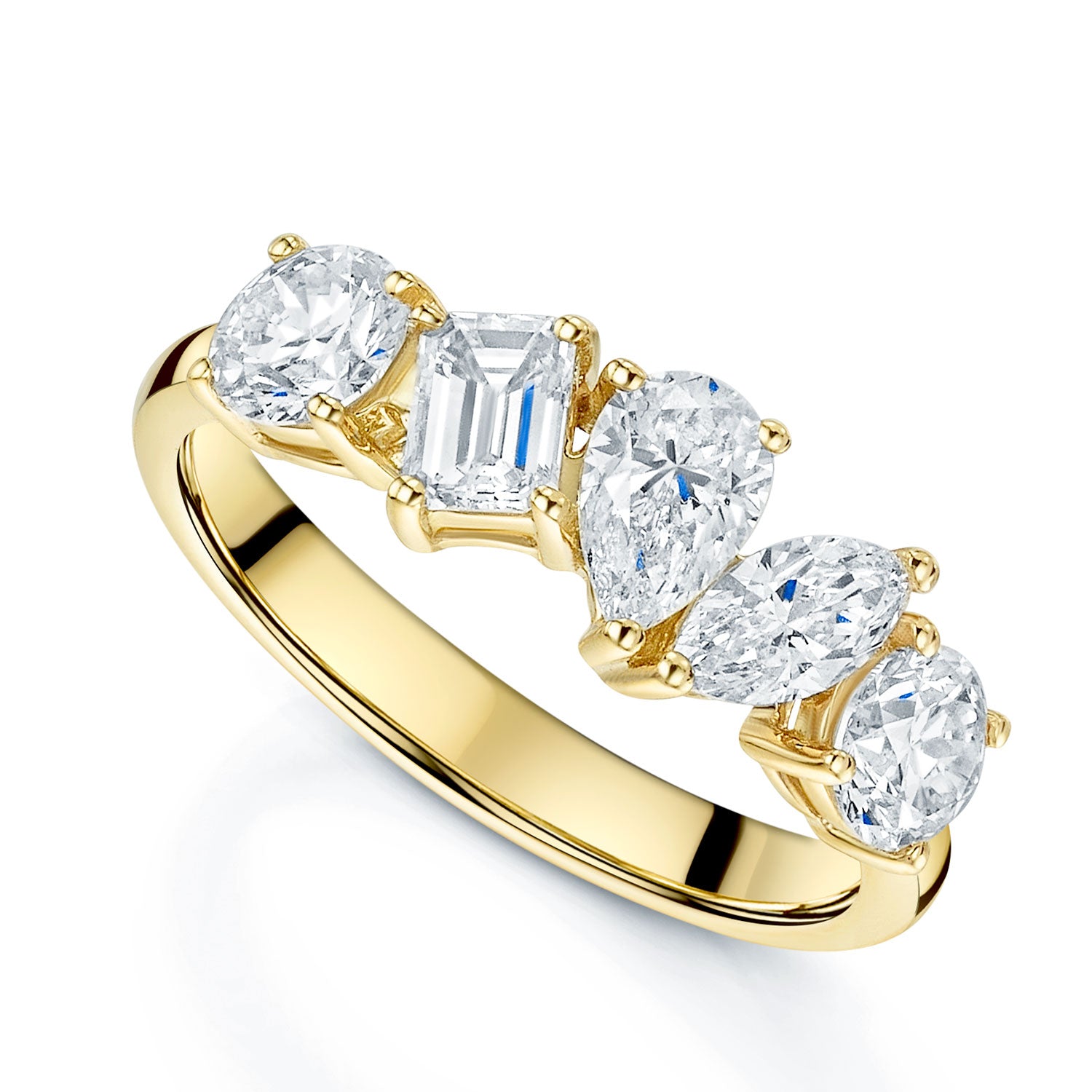 Berry's 18ct Yellow Gold Mixed Cut Diamond Dress Ring - Berry's Jewellers