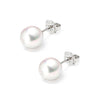 18ct White Gold 6-6.5mm AAA Akoya Pearl Stud Earrings