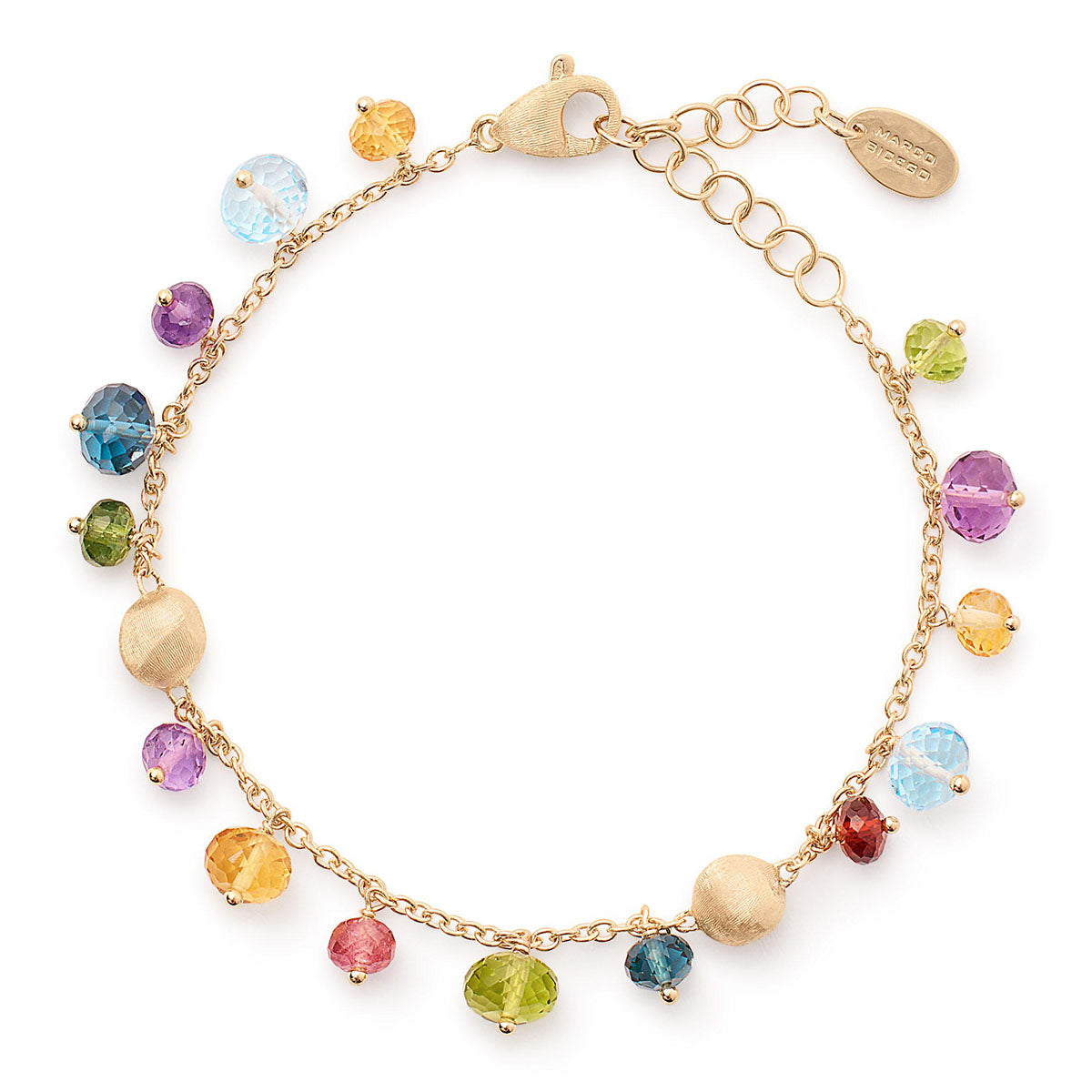 Marco Bicego Africa 18ct Yellow Gold Mixed Stone Bracelet - Berry's Jewellers