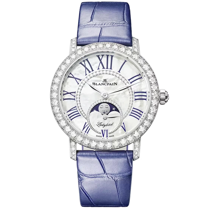Blancpain Ladybird Colors 34.9mm 18ct White Gold Diamond Set Ladies Watch - Berry's Jewellers