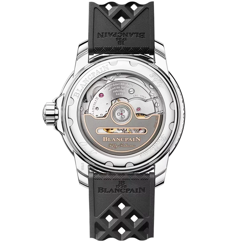 Blancpain Fifty Fathoms Automatique 38.2mm Black Dial Rubber Strap Watch - Berry's Jewellers