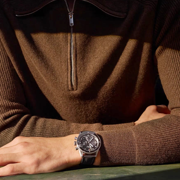 Blancpain Fifty Fathoms Chronographe Flyback 43mm Grey Dial Strap Watch - Berry's Jewellers