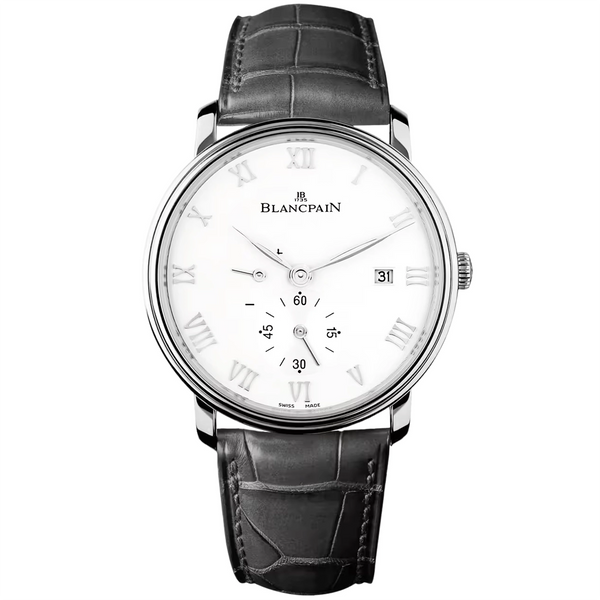 Villeret Ultraplate 40mm White Roman Dial Automatic Strap Watch