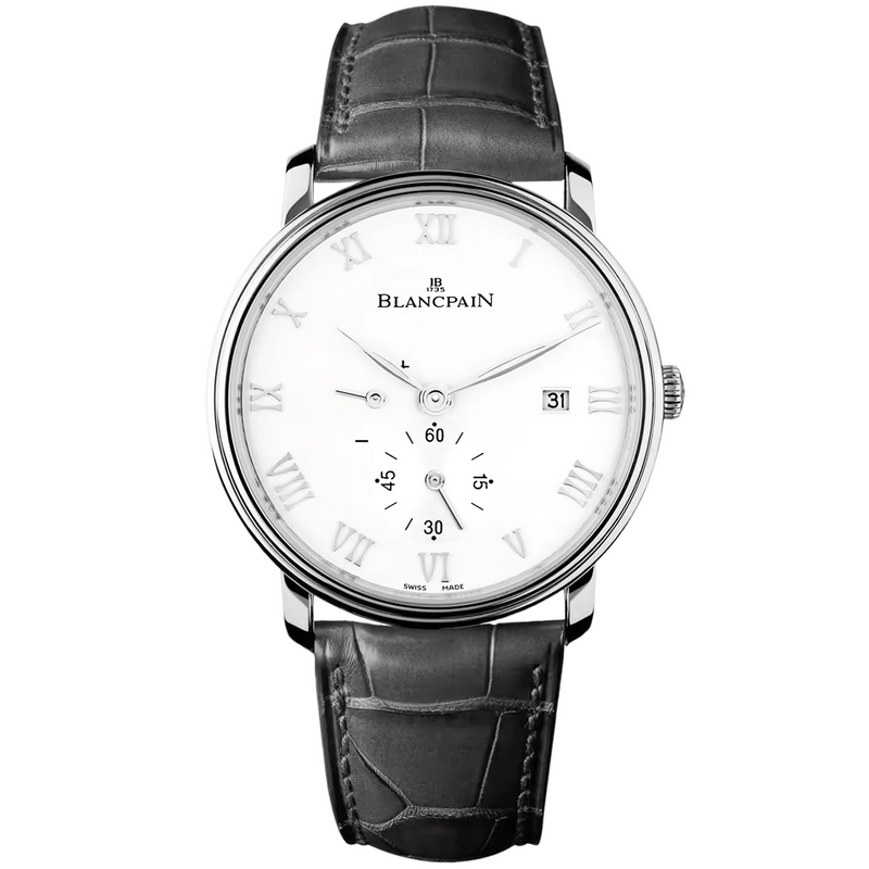 Villeret Ultraplate 40mm White Roman Dial Automatic Strap Watch