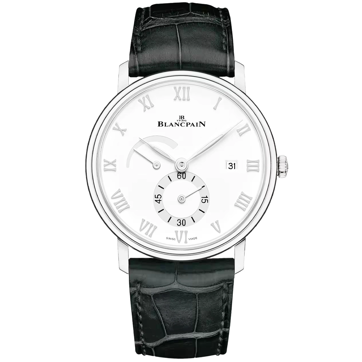 Blancpain Villeret Ultraplate Power Reserve 40mm White Dial Automatic Strap Watch - Berry's Jewellers