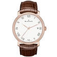 Blancpain Villeret 8 Jours 42mm 18ct Rose Gold White Dial Automatic Strap Watch - Berry's Jewellers