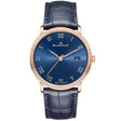 Blancpain Villeret Ultraplate 40mm 18ct Rose Gold Blue Dial Automatic Strap Watch - Berry's Jewellers